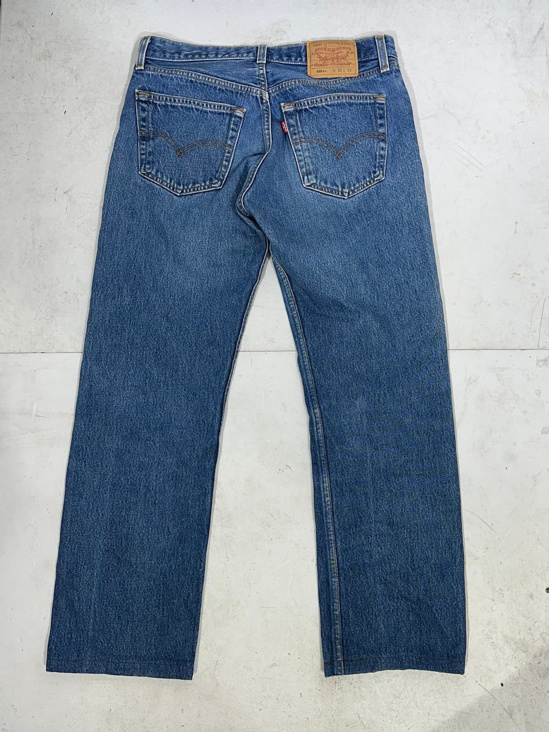 리바이스 501 x USA 중청 와이드 데님 팬츠 상품이미지5