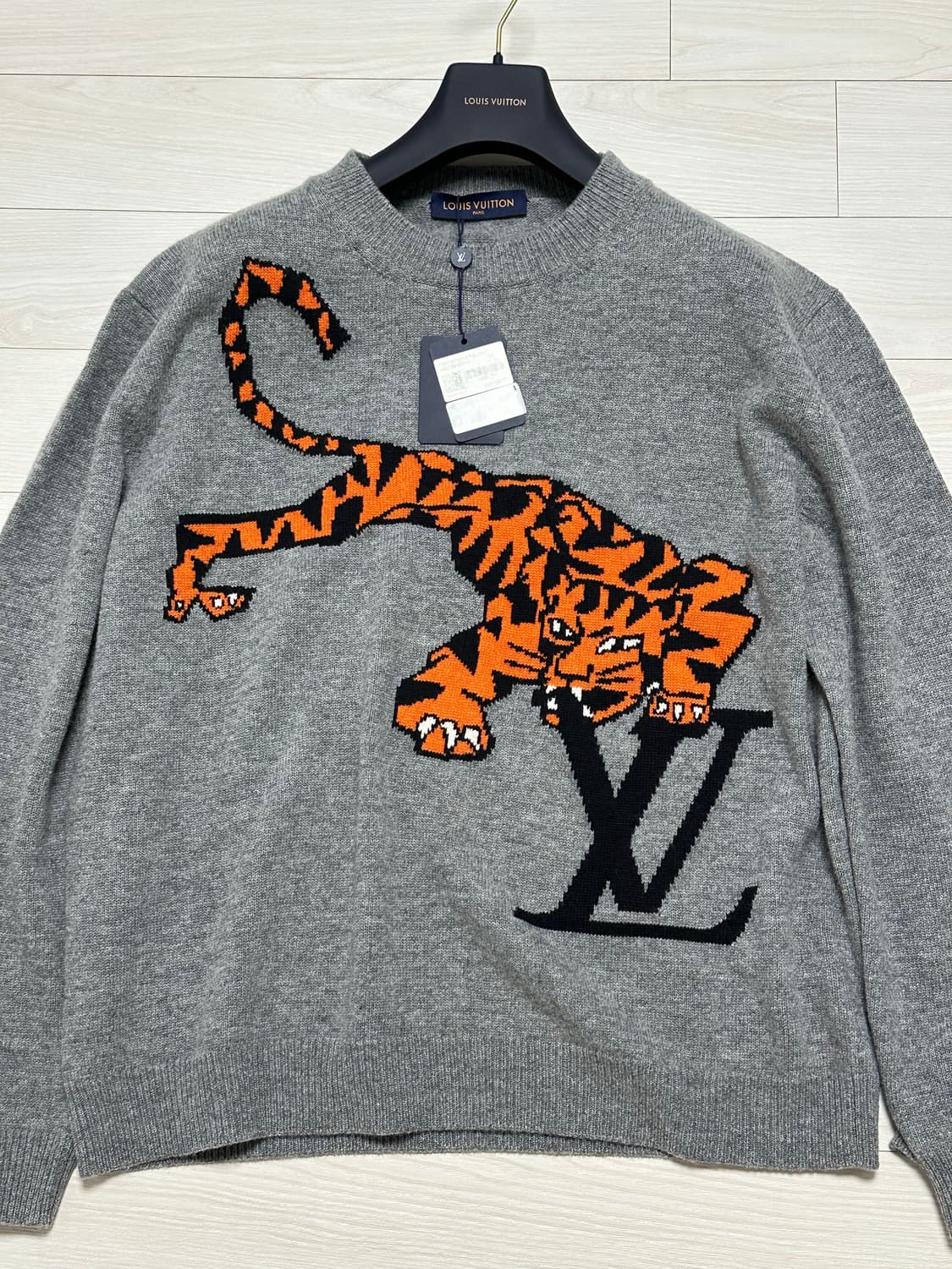 루이비통 인타르시아 풀오버 타이가 니트 XXL 국내판 상품이미지3