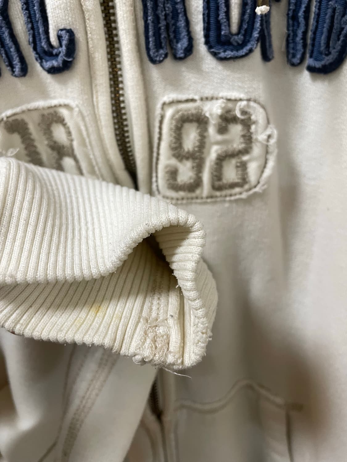 아베크롬비 후드집업 슬림핏 화이트 아이보리 상품이미지9