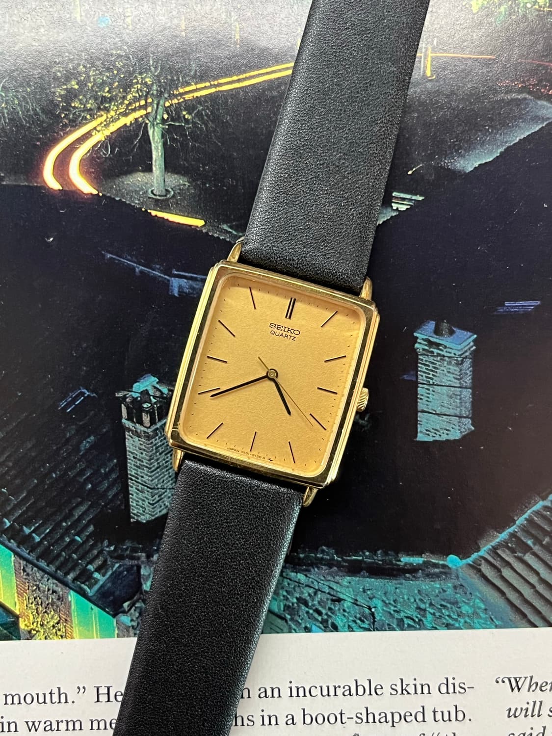 Vintage Seiko Quartz Tank Watch 상품이미지2