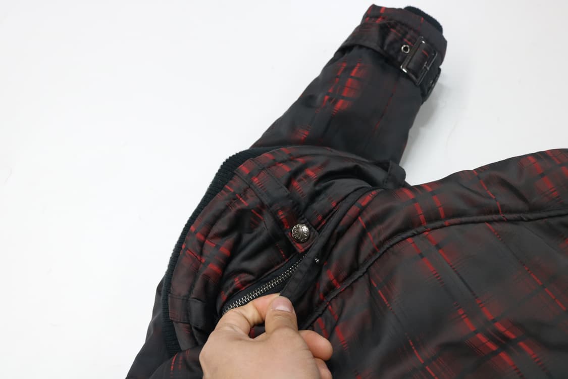 semantic design 세만틱 디자인 빈티지 레드 체크 패딩 자켓 상품이미지9