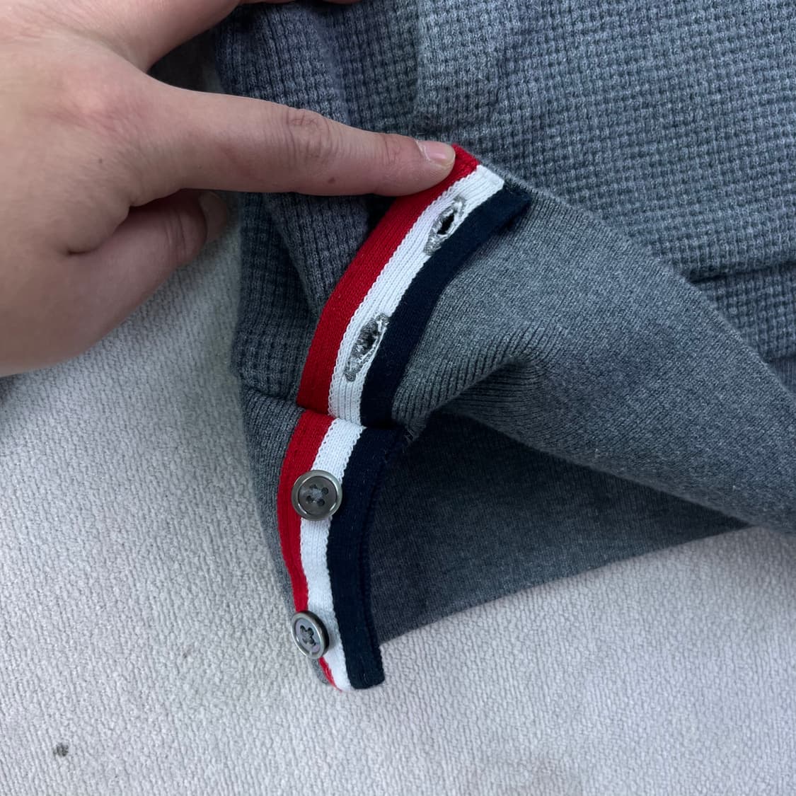 W 95 톰브라운 15f/w 와플 후드집업 상품이미지7