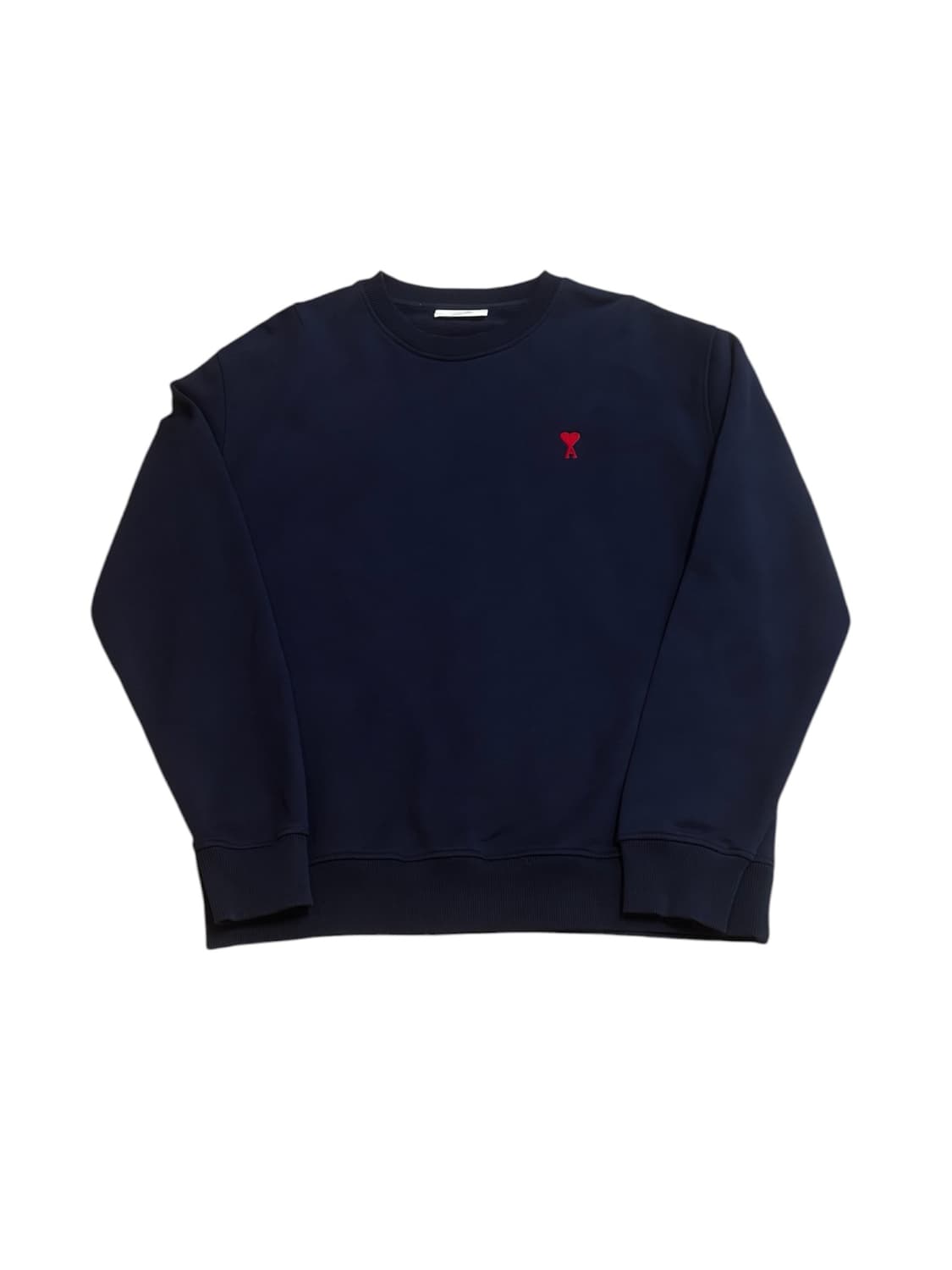 AMI 헤비 웨이트 맨투맨 네이비 상품이미지1