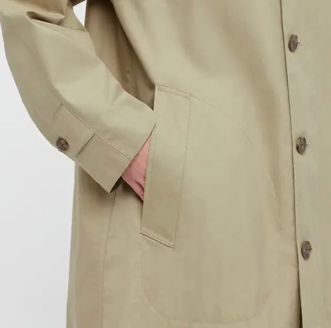 유니클로 U 트렌치 코트 베이지 M 상품이미지4