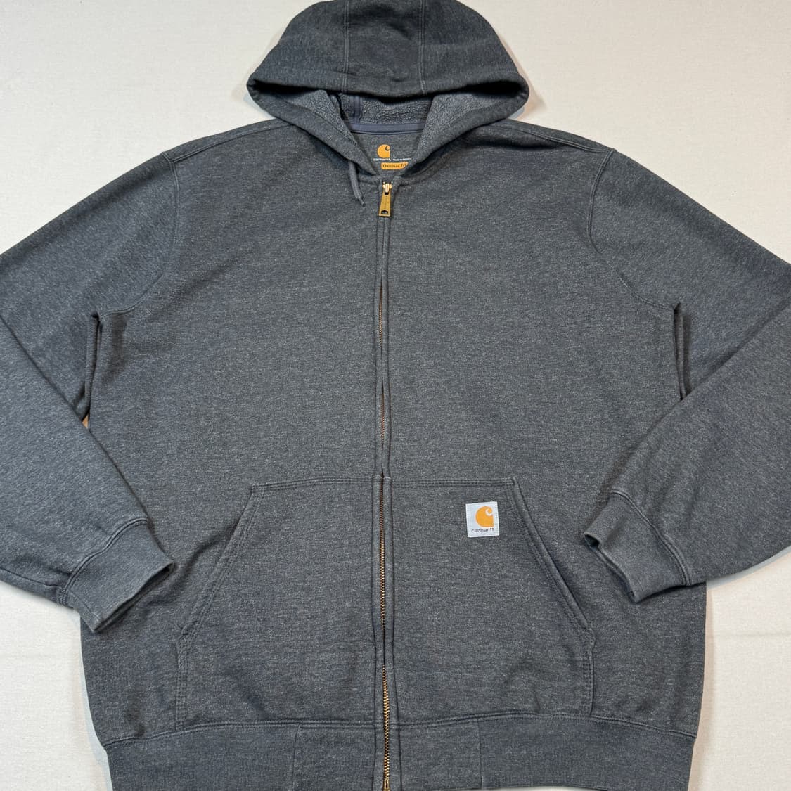 L) 칼하트 미드웨이트 오리지널핏 후드집업 차콜 그레이 상품이미지2
