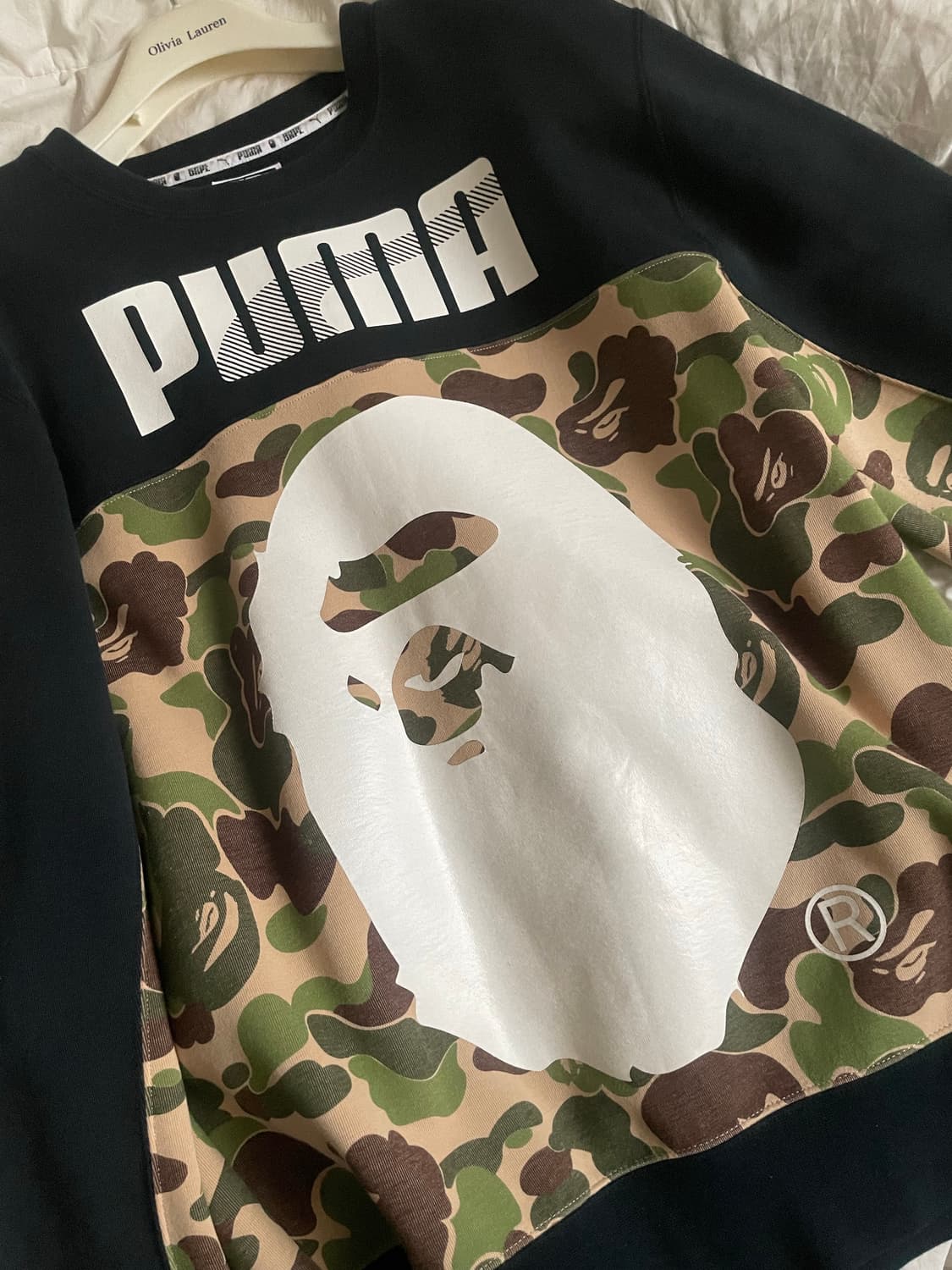 푸마 X 베이프 콜라보 맨투맨 카모 상품이미지1