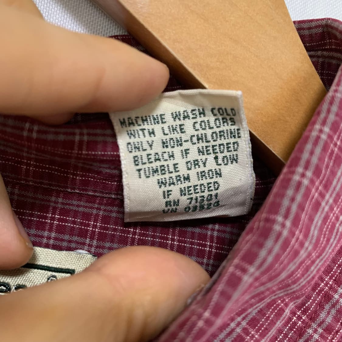 엘엘빈 빈티지 레드 체크 셔츠 여성 XL 남성 L 상품이미지4