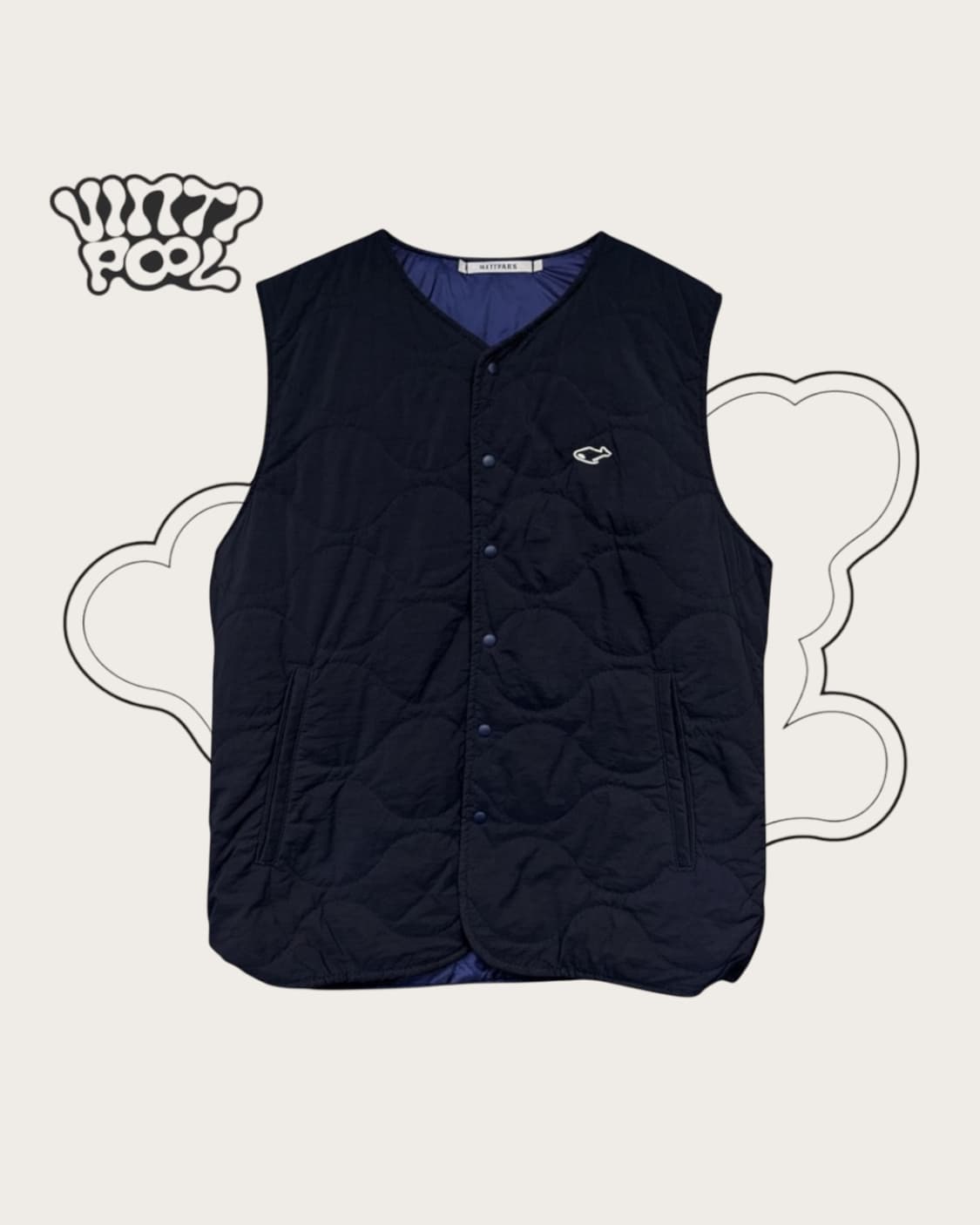 네이더스 양면 퀼팅 패딩 조끼 네이비 3 네이비 상품이미지1