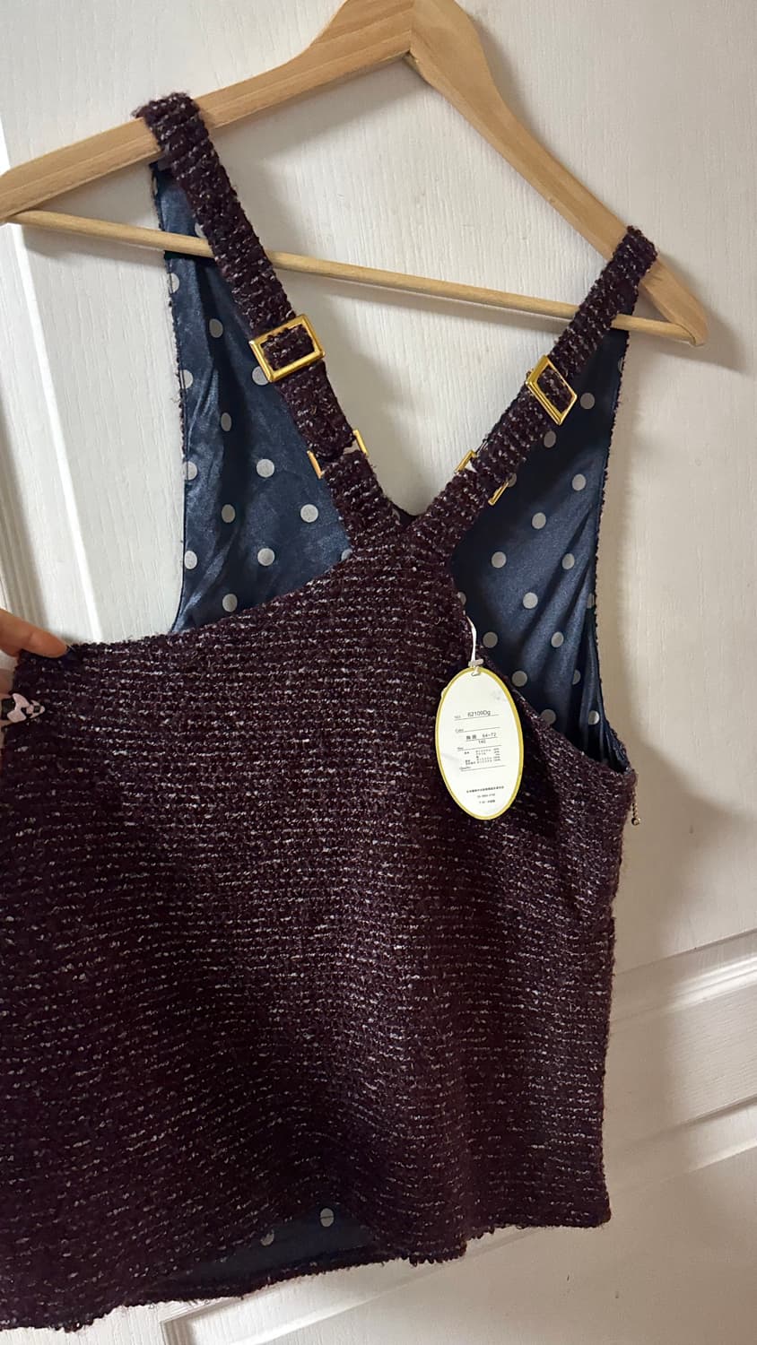 resoneck 데드스탁 트위드 멜빵 원피스 라떼갸루 오네갸루 히메갸루 상품이미지2