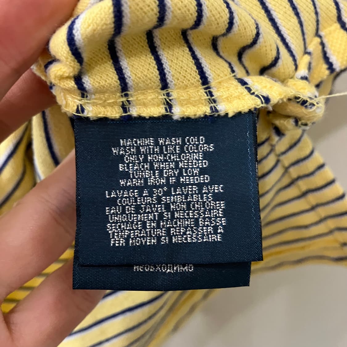 176 폴로 스트라이프 반팔 카라티 pk 옐로우 상품이미지4