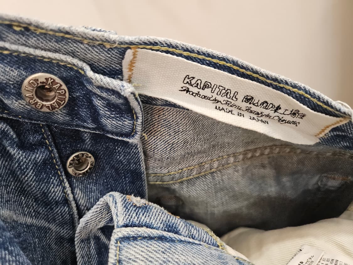 캐피탈 스마일 패치 데님 팬츠 상품이미지3