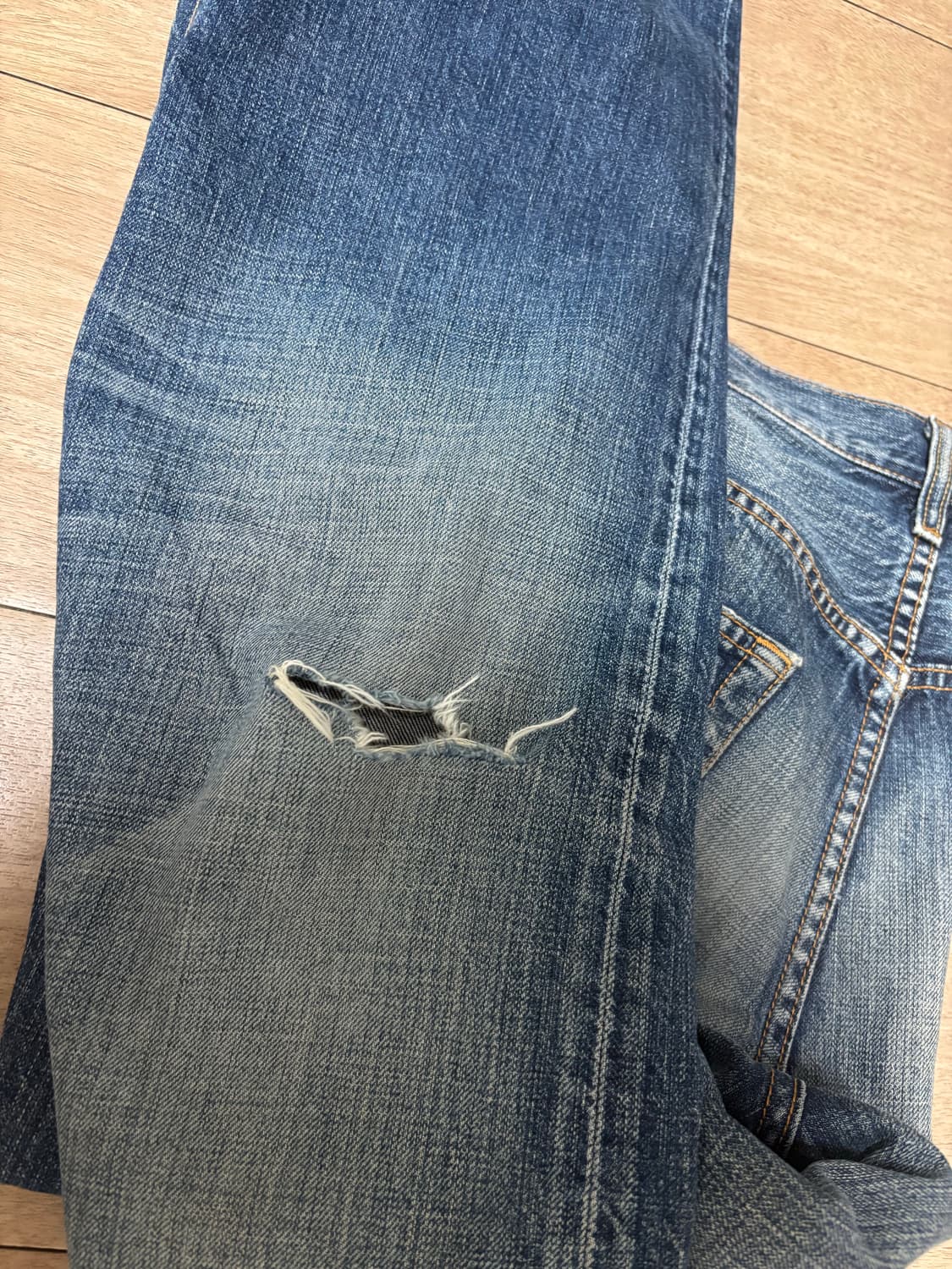 리바이스 501 워싱 데님팬츠 상품이미지5