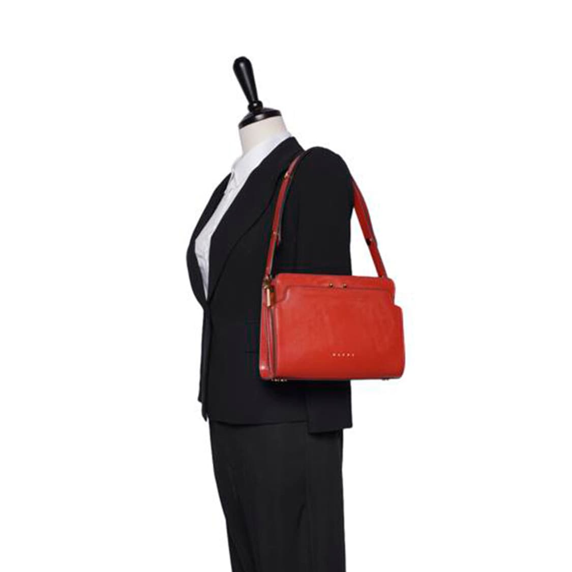(중고) 마르니 레드 트렁크 리버스 스몰 숄더백 상품이미지4