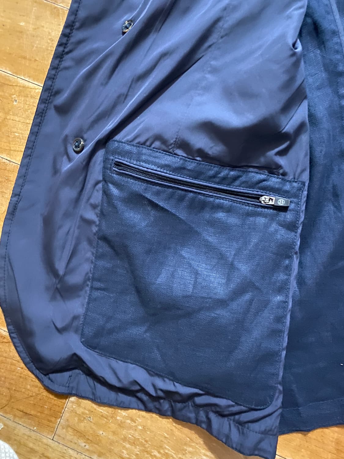 (새상품) Massimo Dutti 네이비 린넨 자켓 M (100) 상품이미지5