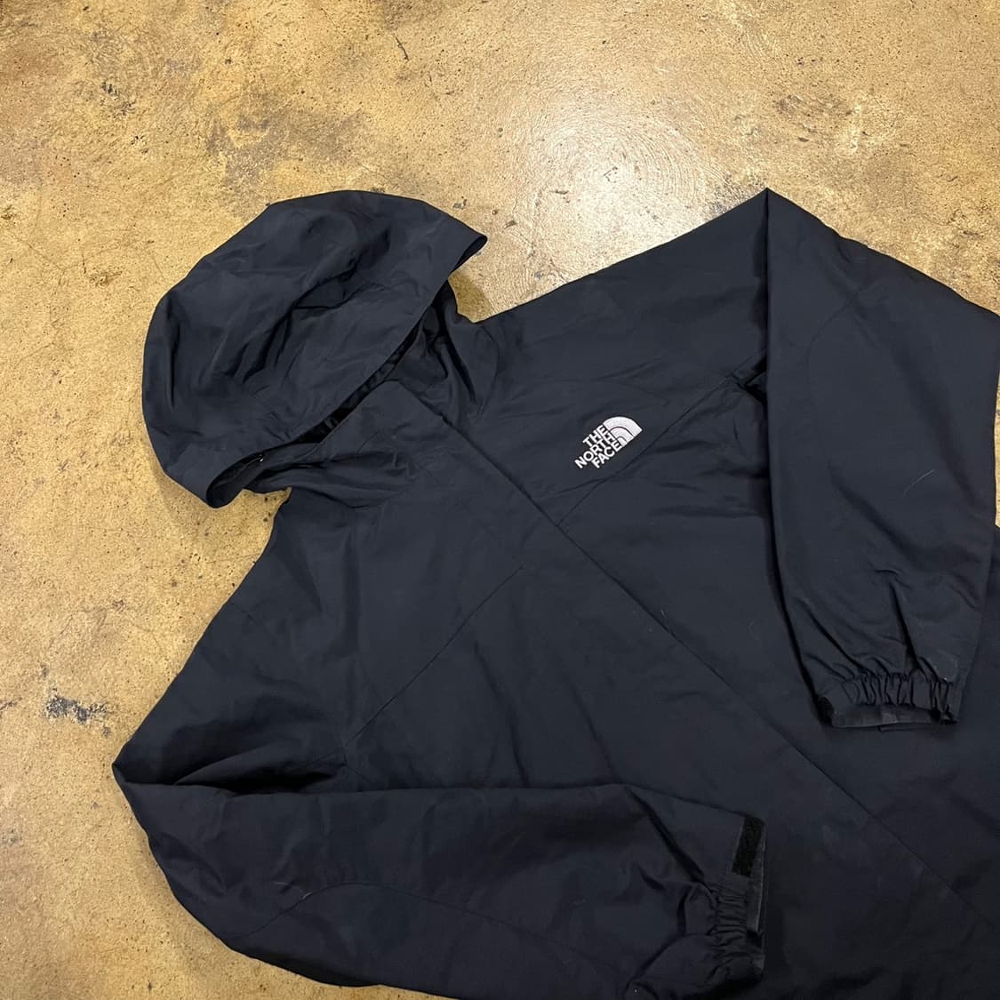 [정품/M] 노스페이스 블랙 후드 바람막이 자켓 b10 상품이미지1
