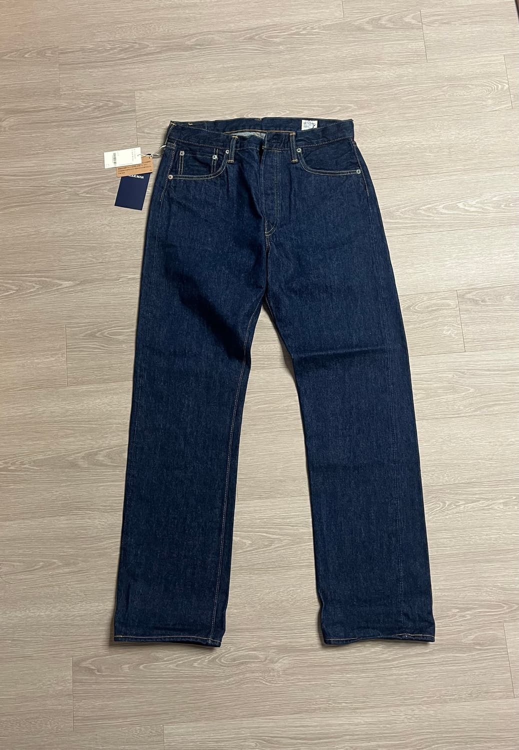 (새상품) 오어슬로우 105 원워시 셀비지 데님 상품이미지1