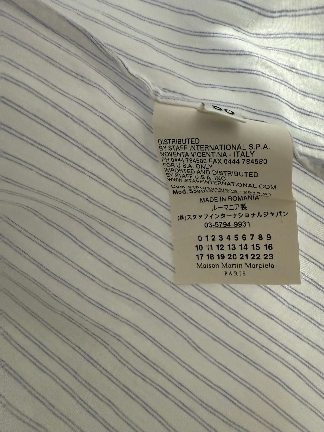 Martin margiela 13ss stripe shirt 상품이미지6