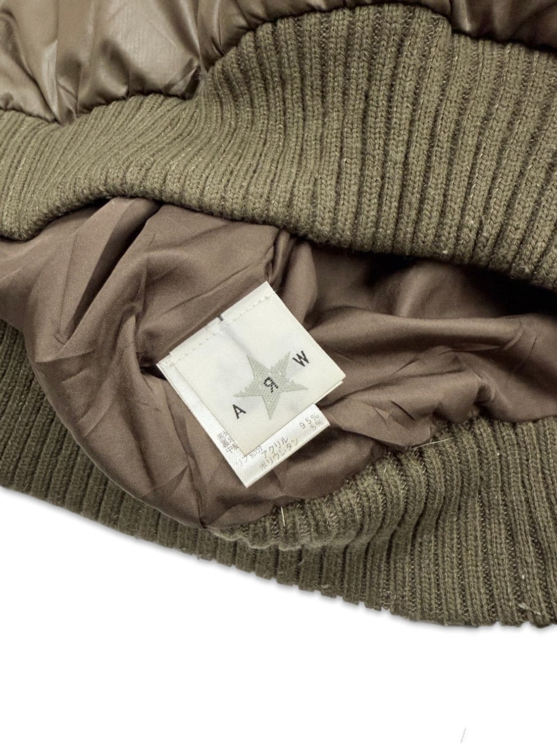 빈티지 ARW 카키 브라운 포켓 퍼 숏패딩 상품이미지7