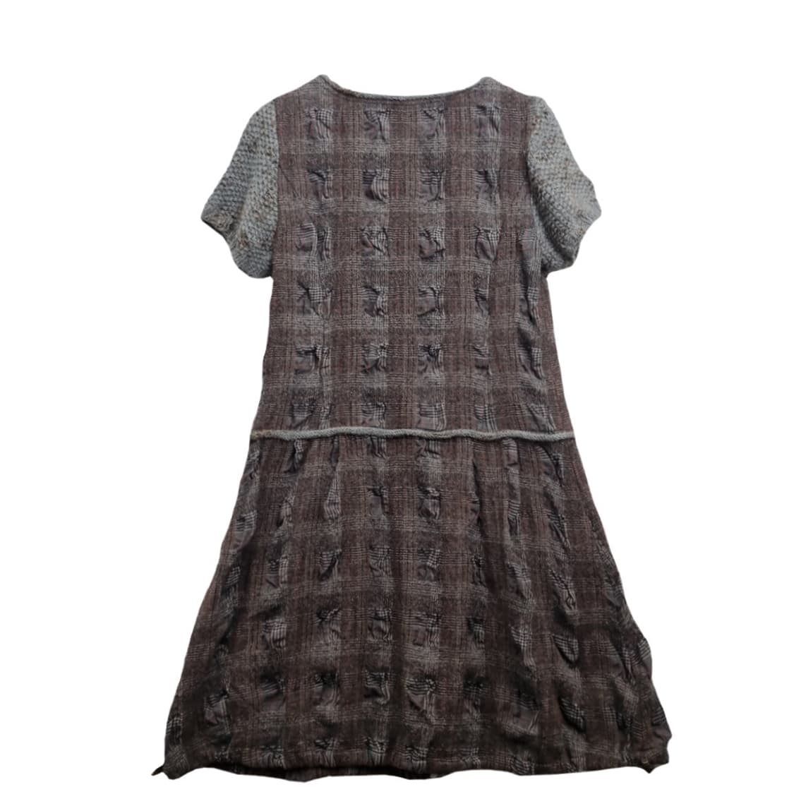 빈티지 브라운 니트 반팔 원피스 [38] 상품이미지2