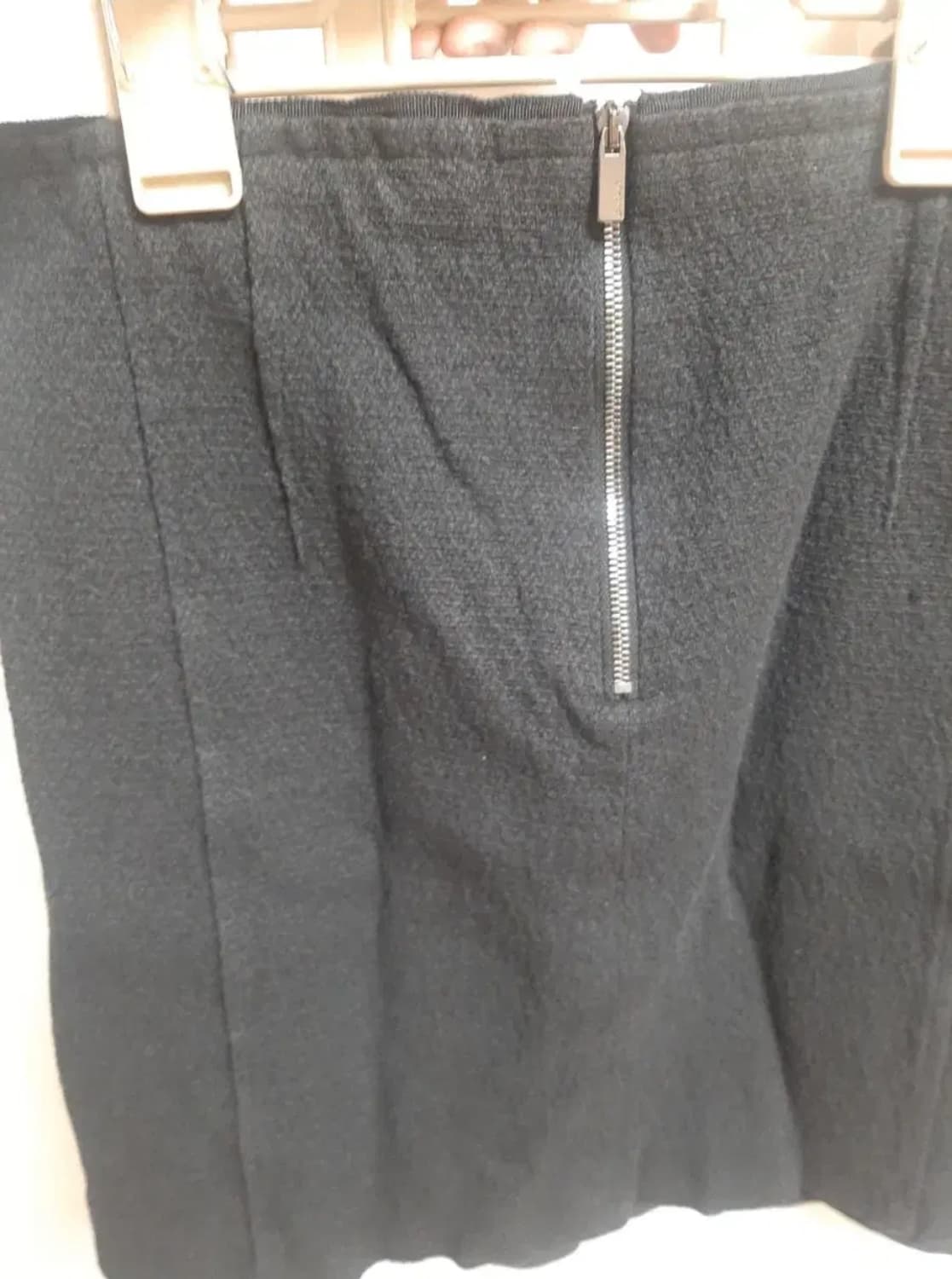 디자이너브랜드 트위드 스커트 치마 h라인 블랙 55 상품이미지2