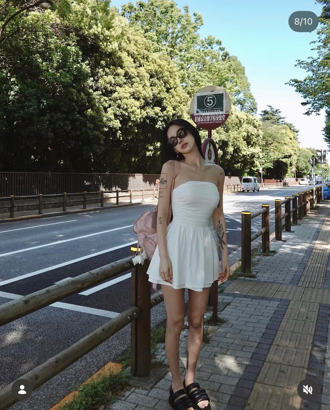 페일제이드 튜브탑 원피스 차콜 상품이미지3