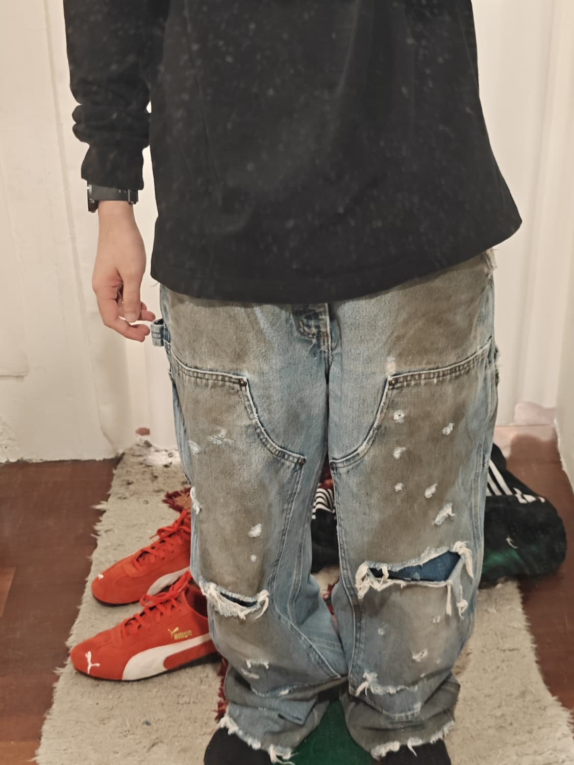 디디에르 웨어 칼하트 더블니 커스텀 상품이미지2