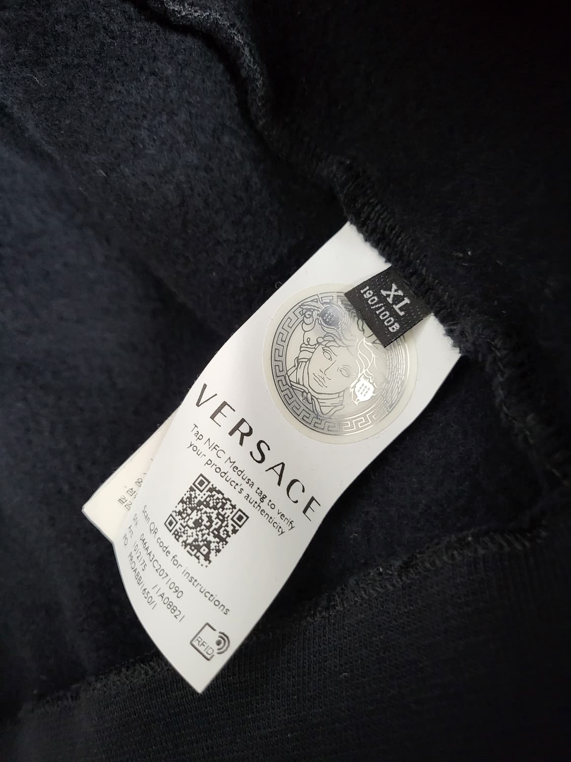 베르사체 블랙 메두사 로고 후드집업 XL 새제품급 상품이미지8