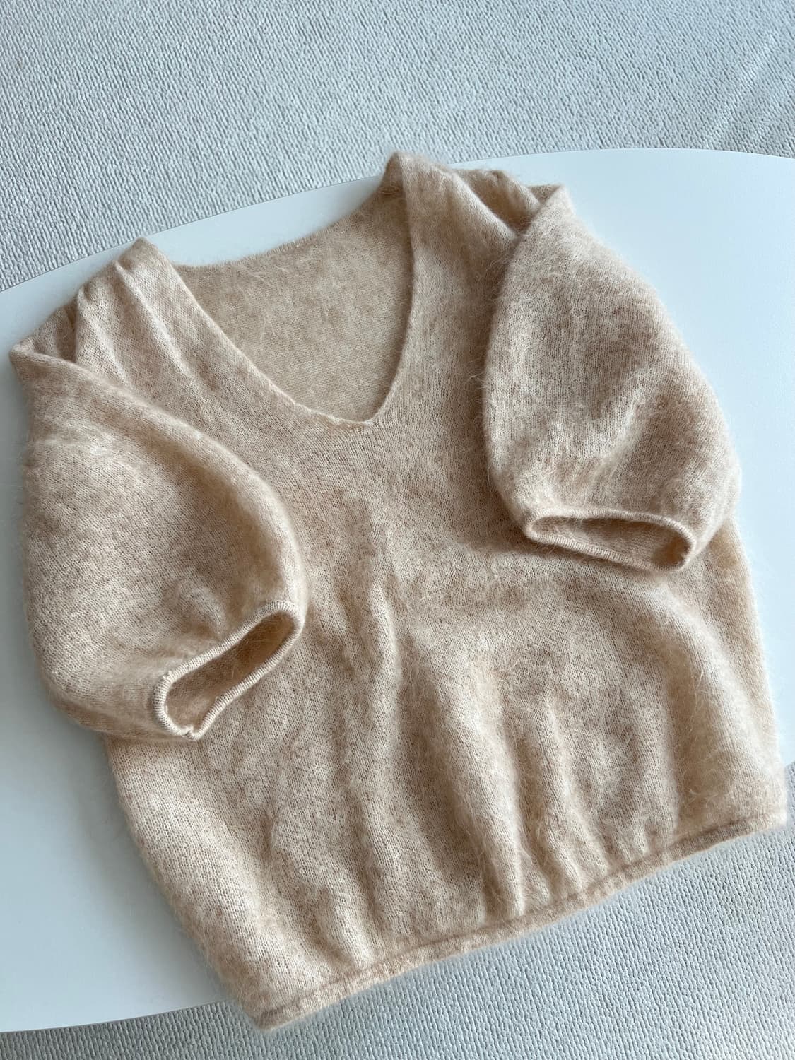 제평 - 고퀄 양모+모헤어 분위기 니트 상품이미지3