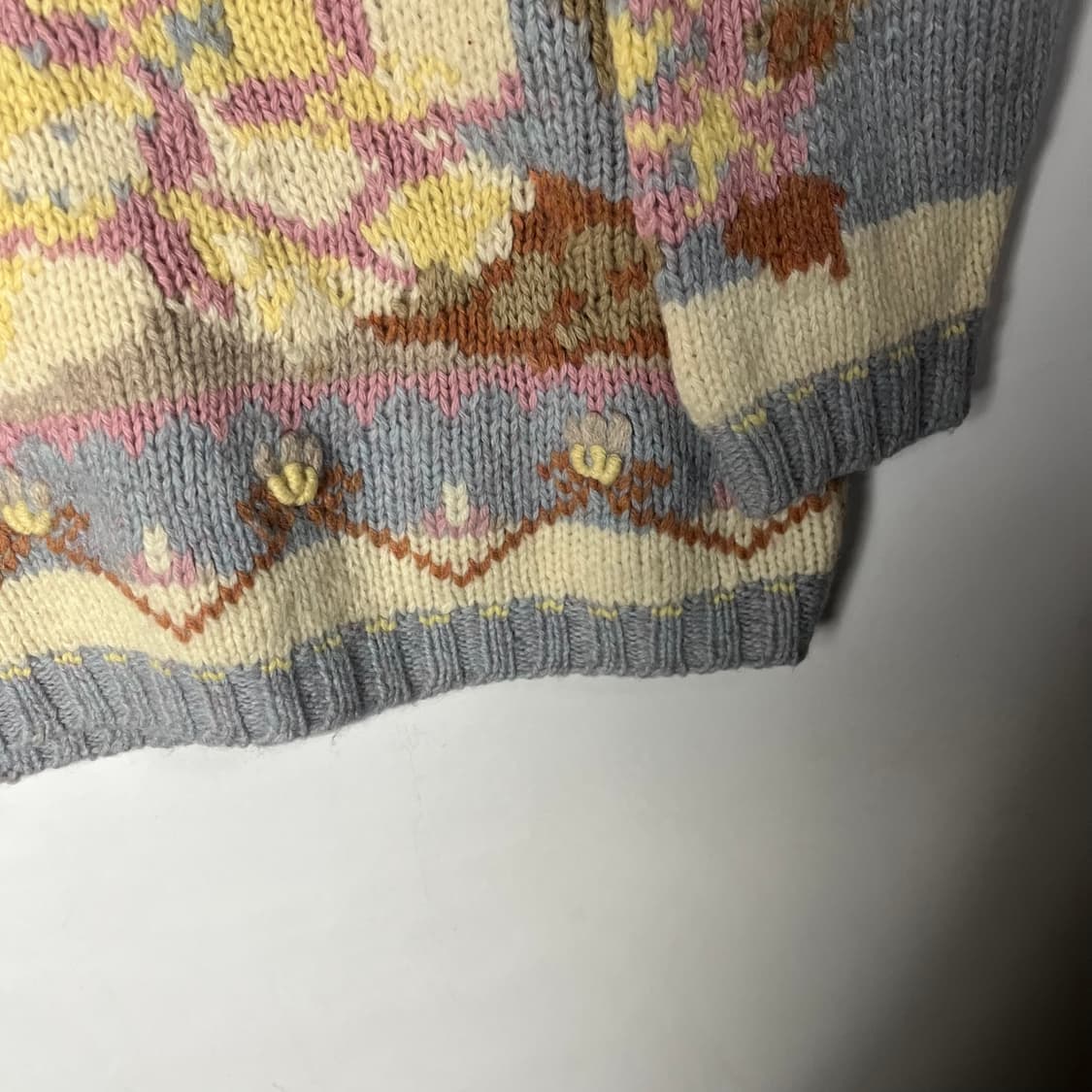 [STEFANEL] 스테파넬 플라워자수 울 니트 상품이미지4