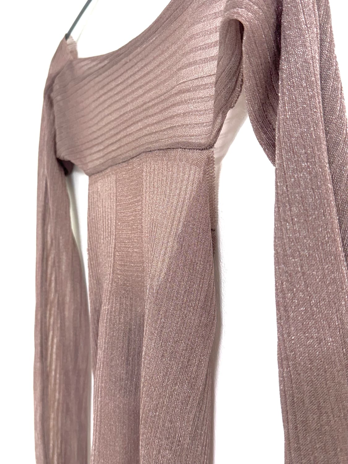 Sheer tank top (pink beige) 상품이미지3