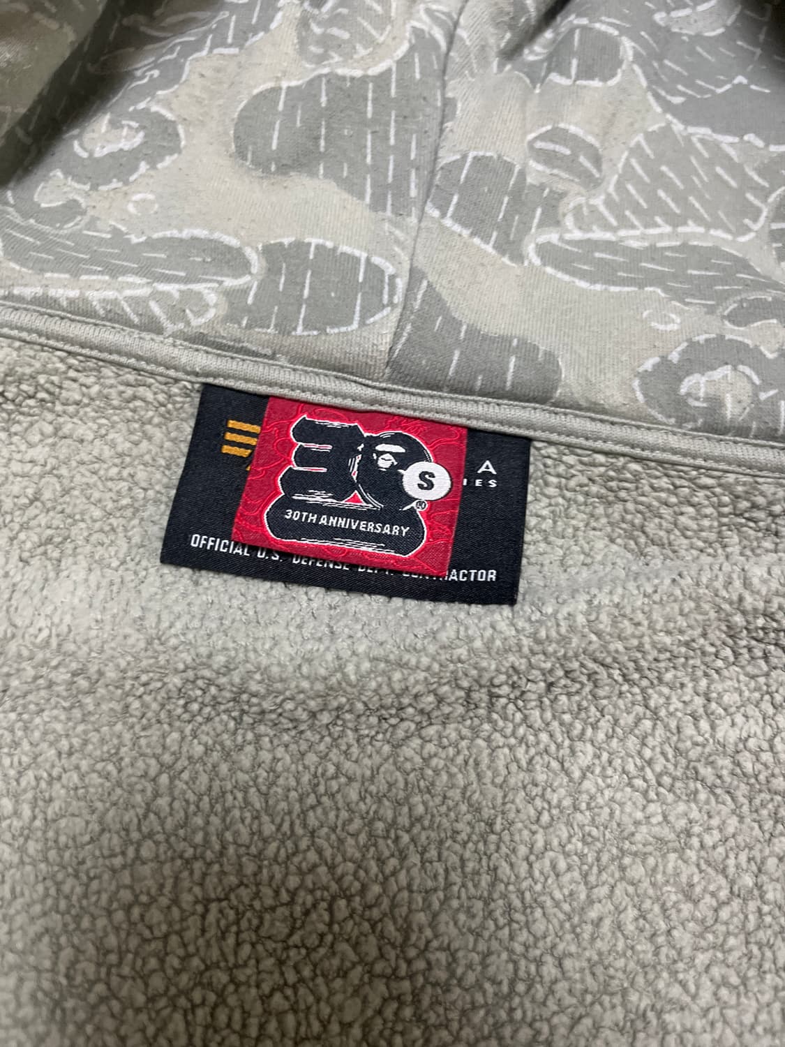 급처)베이프 알파인더스트리 후드집업 상품이미지5