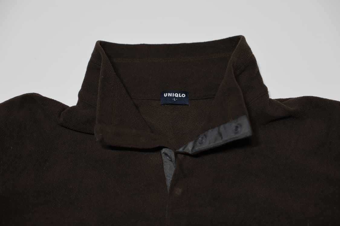 [JPN]Uniqlo Brown Snap-T Fleece 상품이미지3