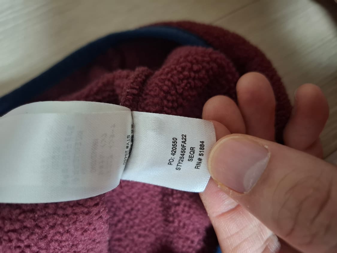 XL 파타고니아 신칠라 플리스 풀오버 버건디 상품이미지6