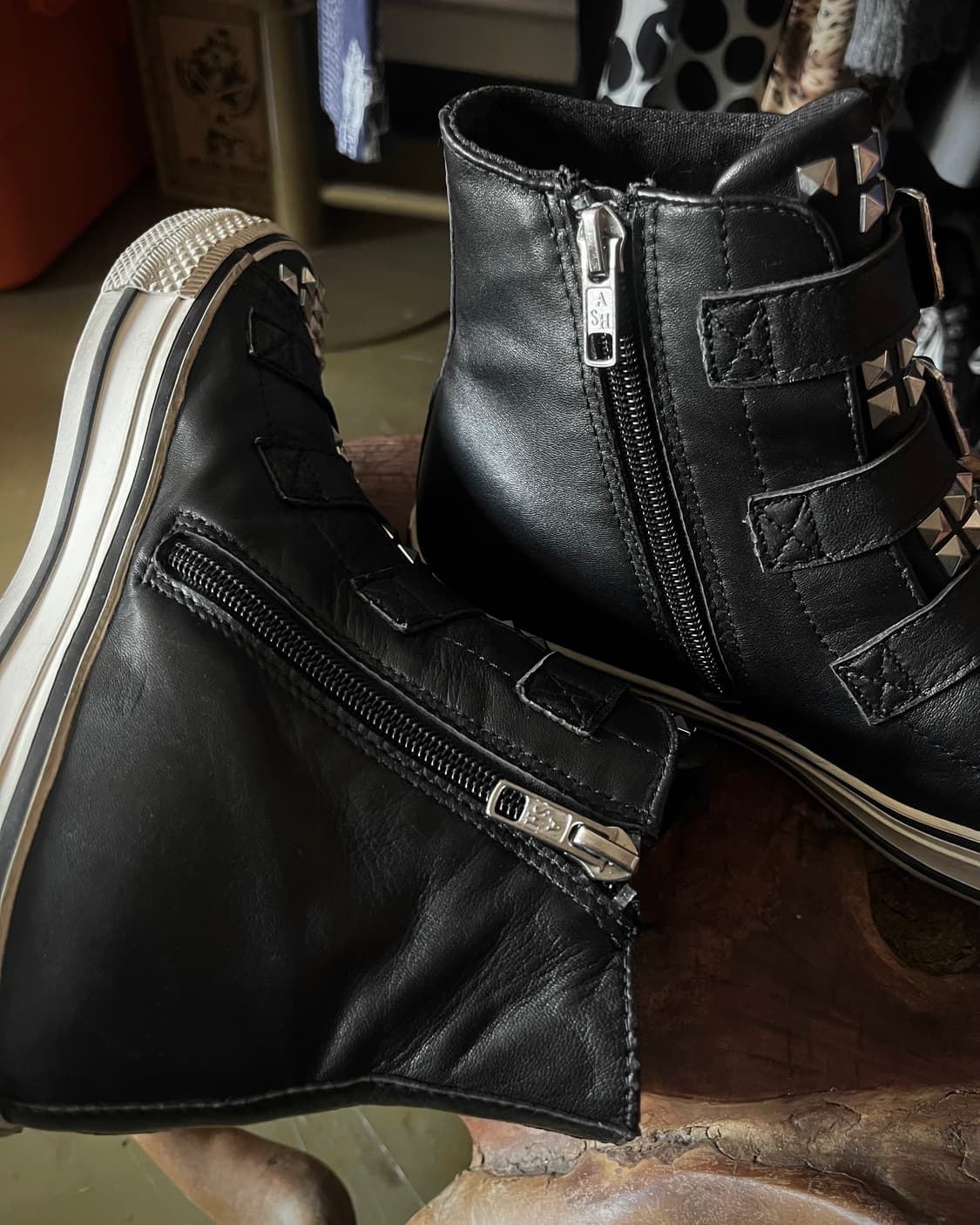 Ash Archive Rock Studs Leather Sneakers 상품이미지7