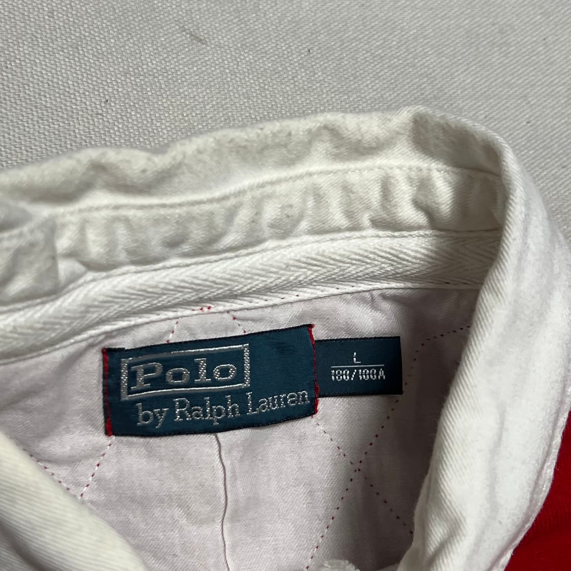 L 폴로랄프로렌 빅포니 레드 럭비 티셔츠 상품이미지4