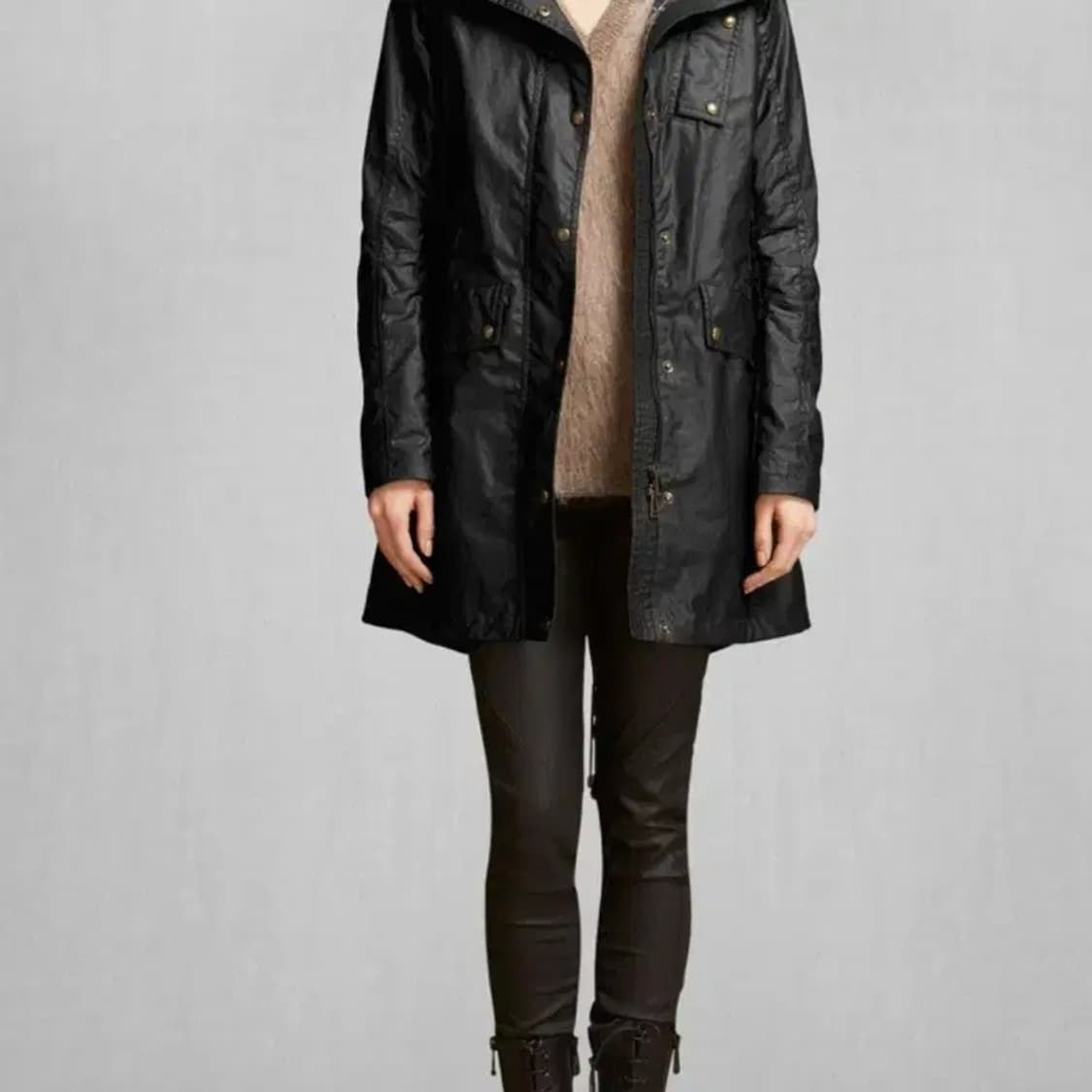 여성55)Belstaff 벨스타프 왁스 자켓 (후드형) 상품이미지2