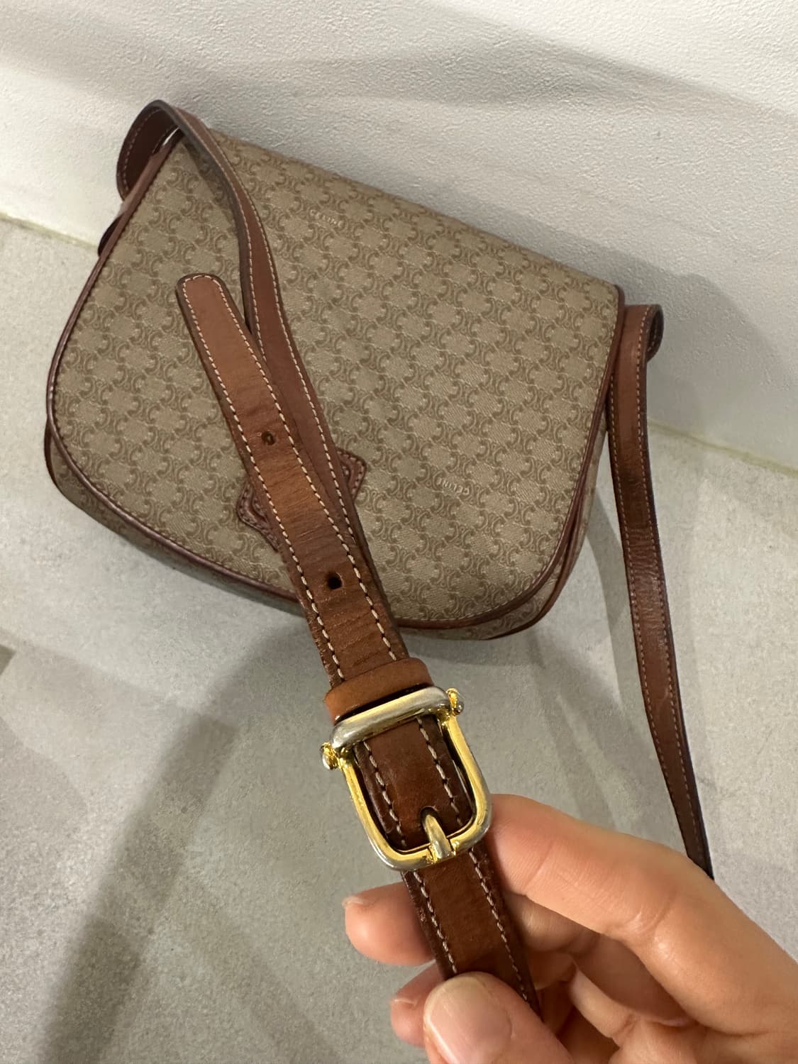 정품 빈티지 셀린느 트리오페 숄더백, 크로스백 상품이미지4