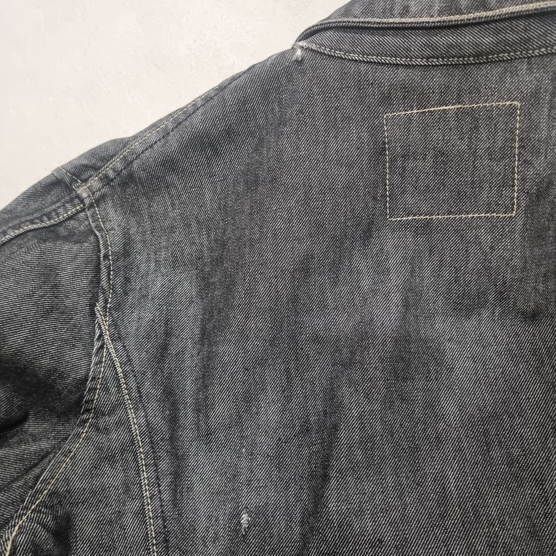 미국 리바이스 엔지니어드진 귀한색 흑청데님 청자켓 L사이즈 상품이미지5