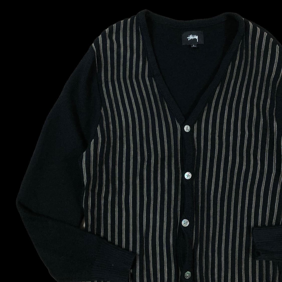 [S~M] 스투시 버티칼 스트라이프 가디건 상품이미지2