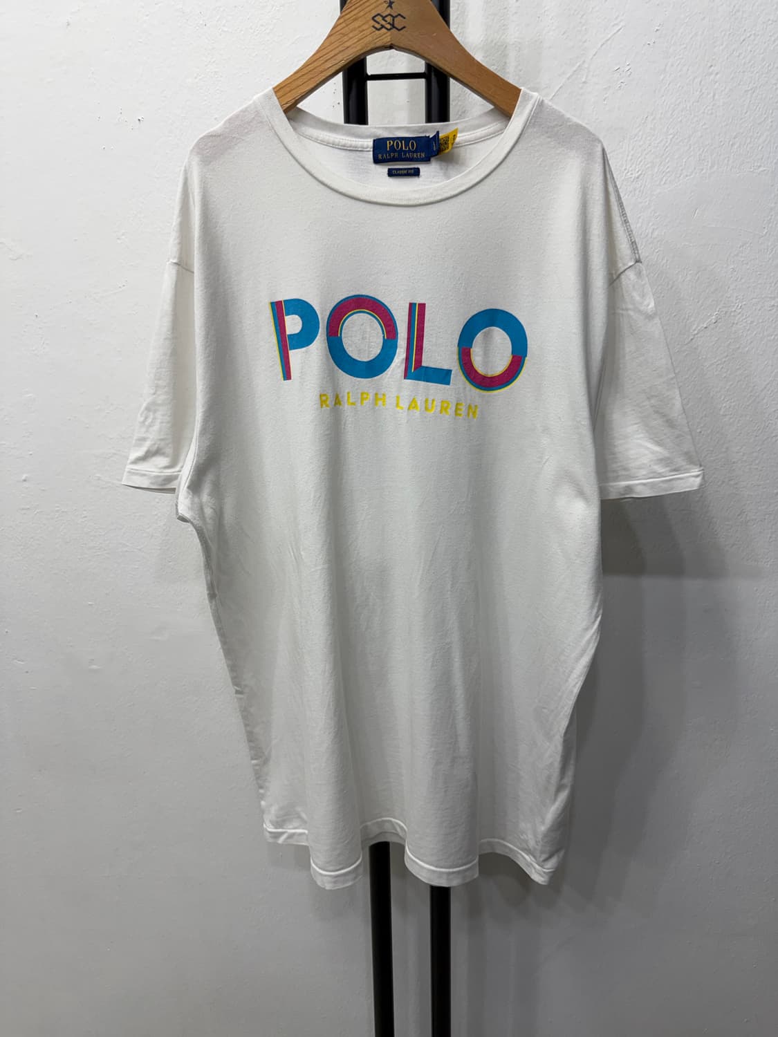 정품) 폴로랄프로렌 신형 화이트 반팔티 L 상품이미지1