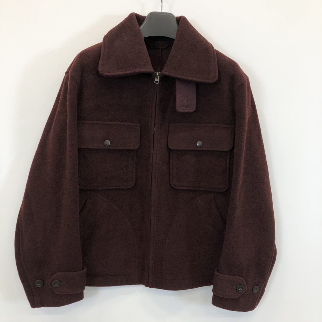 유니클로U 울 블렌드 헤링턴 후리스 L 상품이미지1