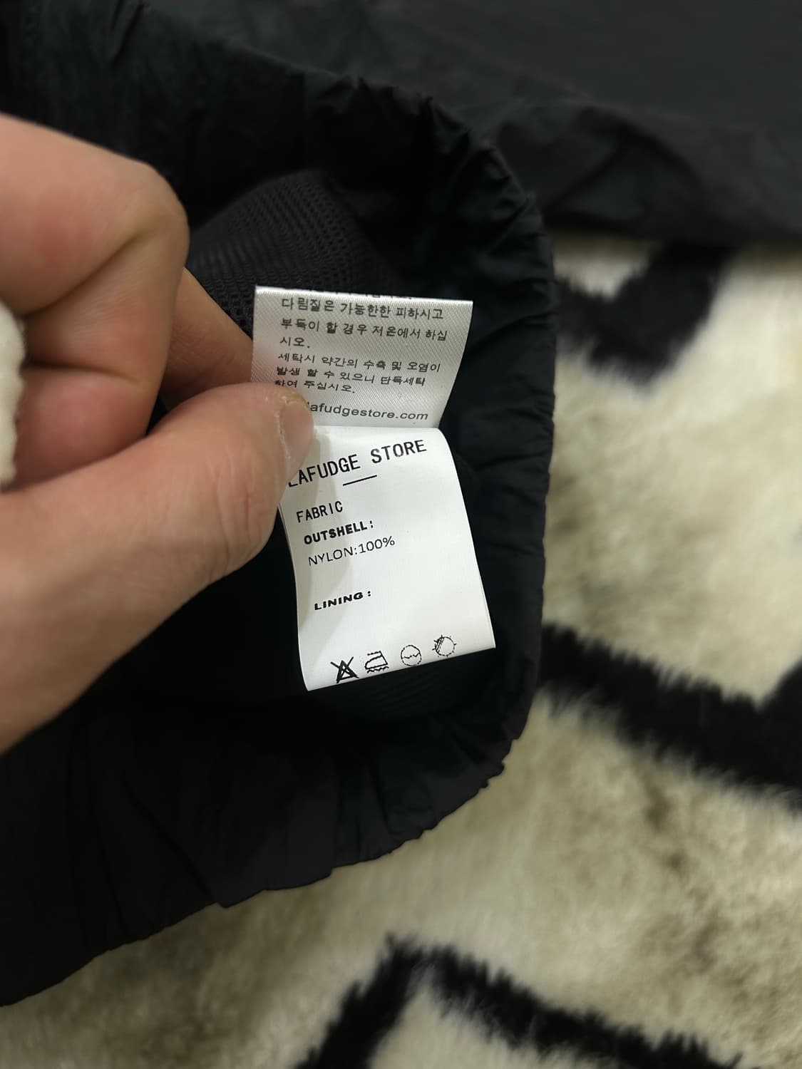 [M]라퍼지스토어 오버핏 2Way 바람막이/블랙 상품이미지5