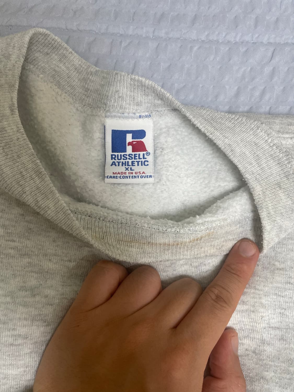 러셀 90s 미제 스웻맨투맨 made in usa 그레이 xl 상품이미지3