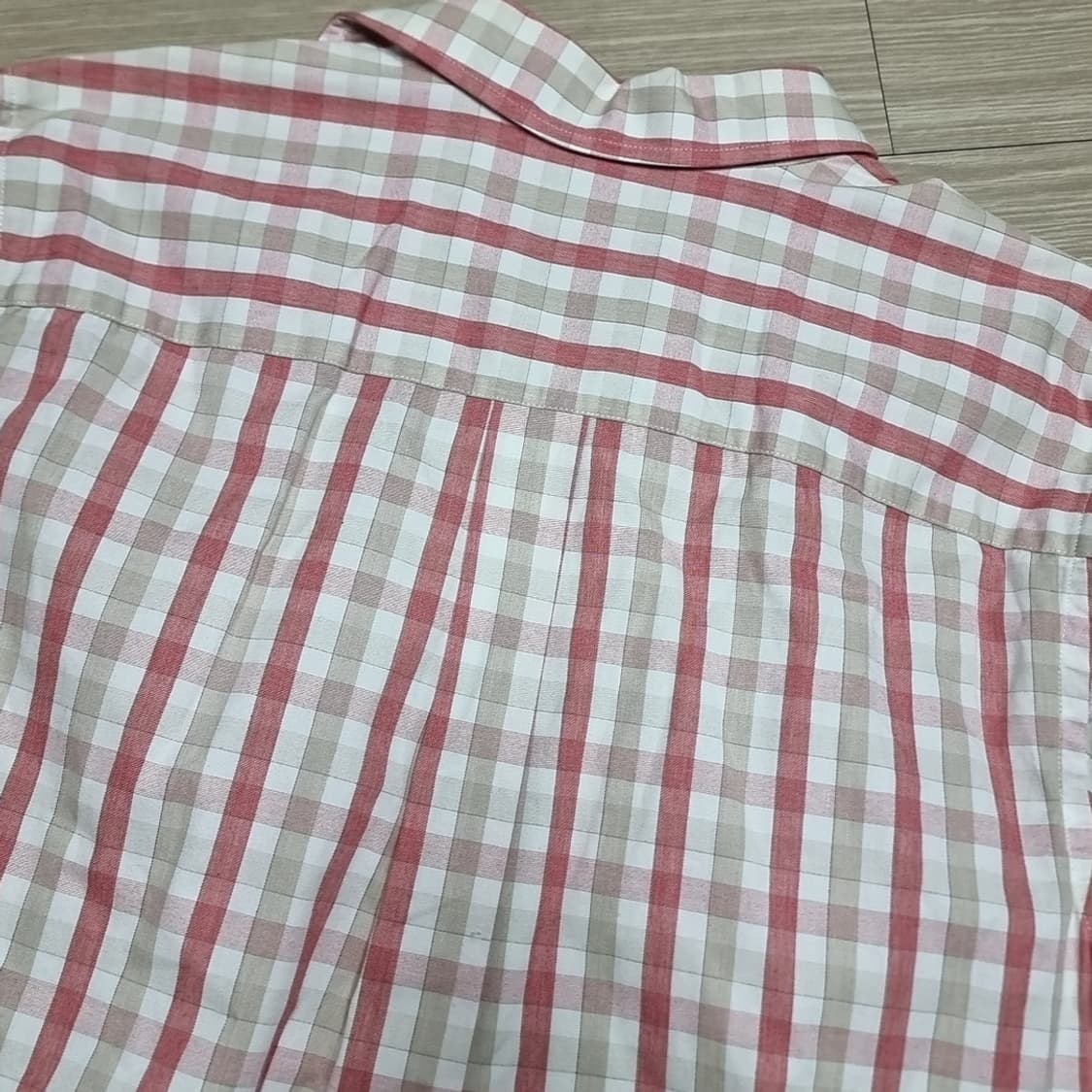 일판 에디바우어 반팔 체크 셔츠 남방(100) 상품이미지8