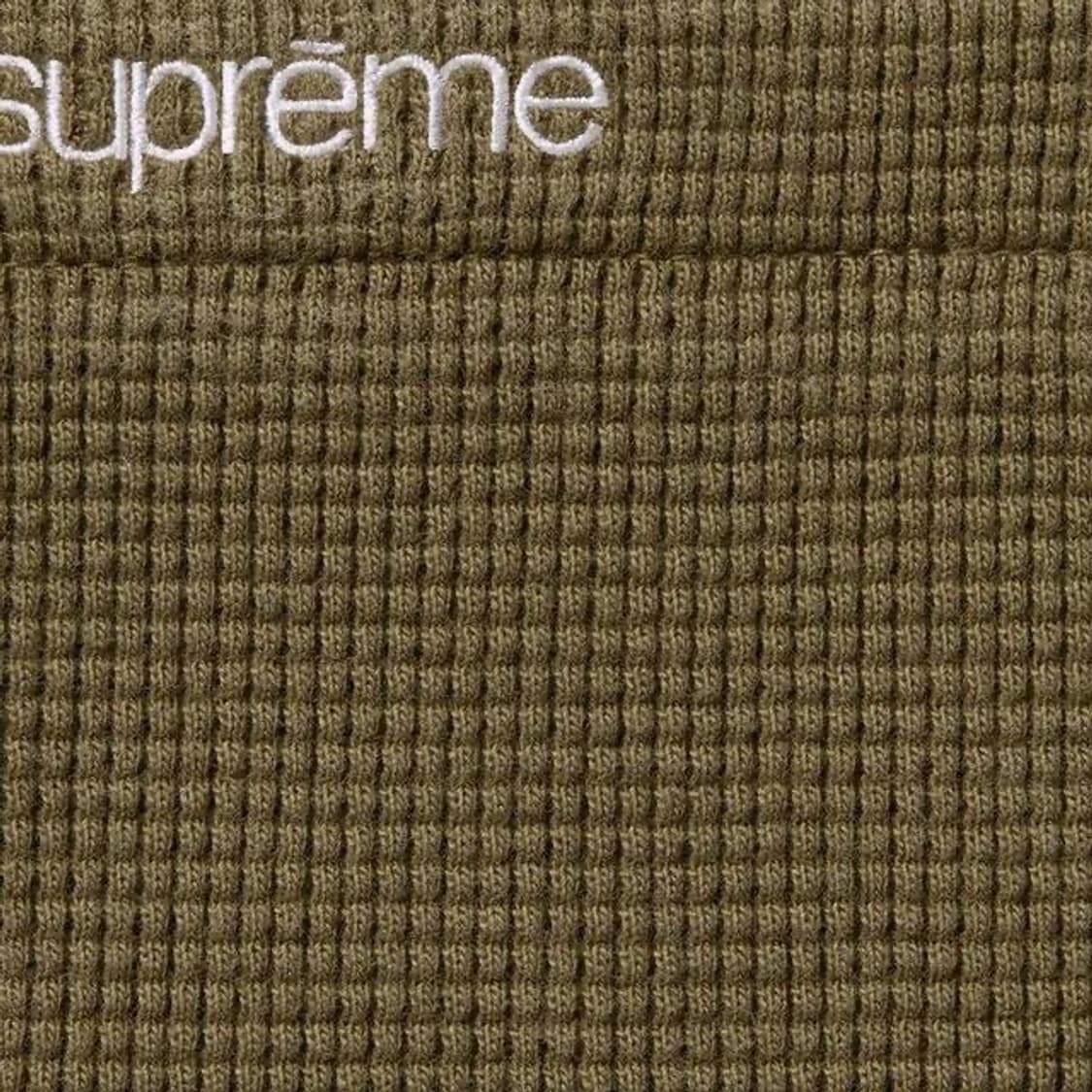 슈프림 써멀 롱슬리브 폴로 올리브/카키 (S) 상품이미지2