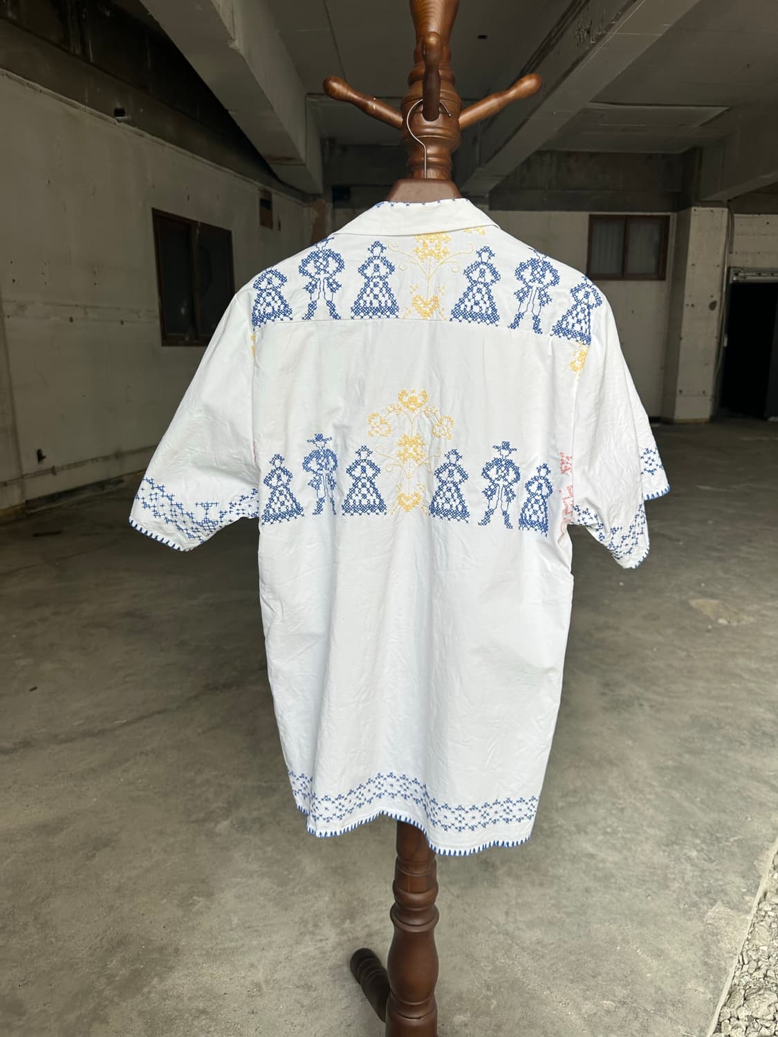 빈티지 자수 셔츠 패치워크 셔츠 히피 보시크 bode 상품이미지7