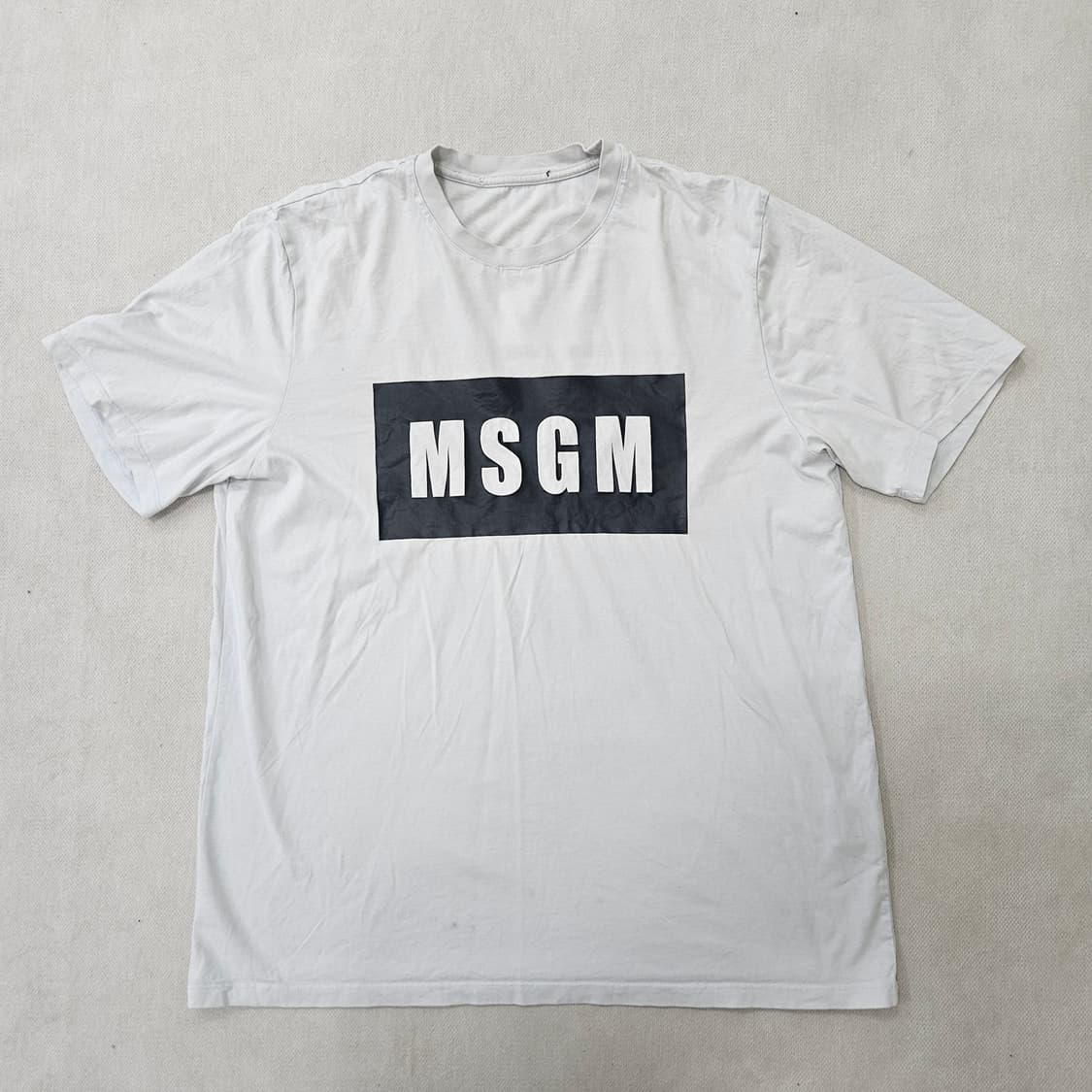 XL MSGM 박스로고 반팔티 0316Y 상품이미지1