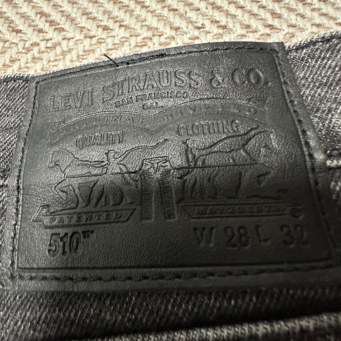 LEVI'S 510 black jeans 상품이미지3