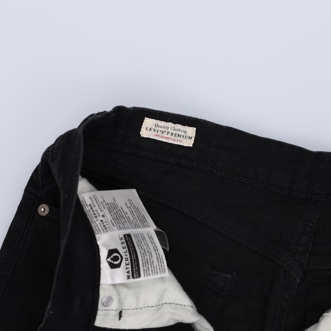 [W34 L32] 리바이스 511 블랙데님0105H2 상품이미지5