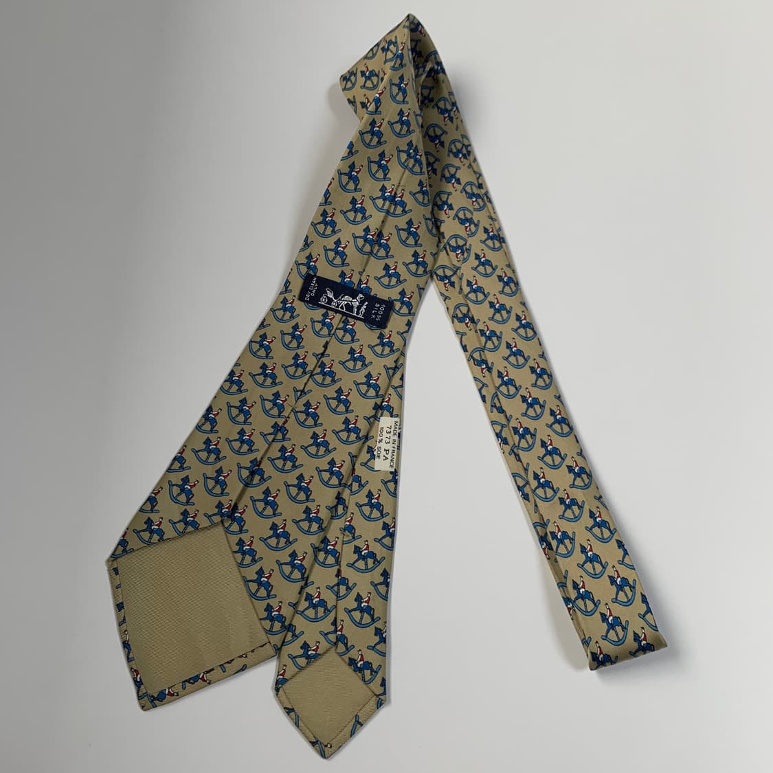 에르메스(HERMES) 기하학적패턴 명품 프랑스 100실크 넥타이 A 상품이미지8